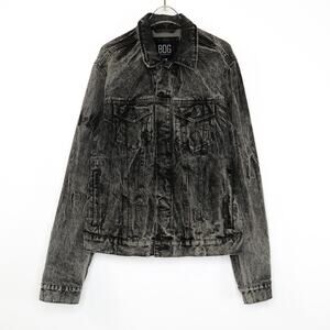 BDG Urban Outfitters Charcoal Black Acid Wash Denim Jacket Medium Men's Unisex
